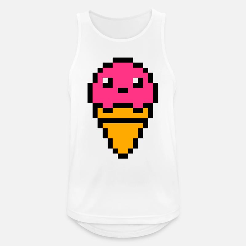 ice cream - Men's Breathable Tank Top - white