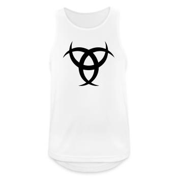 Odins horns symbol - Men's Breathable Tank Top - white - Front - Nick (188cm)