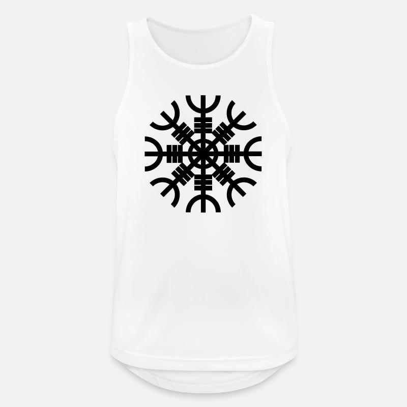 Helm der Ehrfurcht - Männer Tank Top atmungsaktiv - Weiß