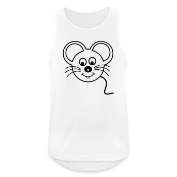 Mouse - Men's Breathable Tank Top - white - Front - Nick (188cm)