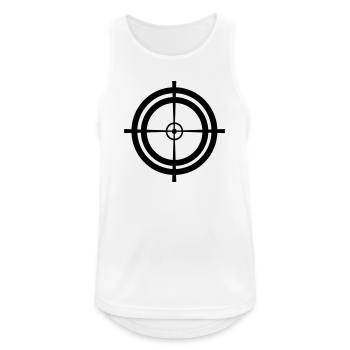 Rose target visor sniper - Men's Breathable Tank Top - white - Front - Nick (188cm)