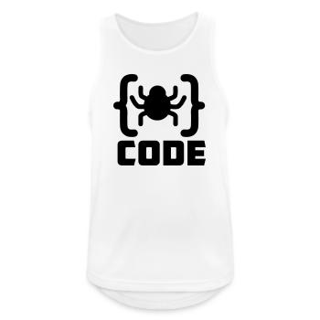 Spin Logo Schattenbild Spionage Software - Männer Tank Top atmungsaktiv - Weiß - Vorne - Nick (188cm)