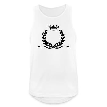 Laurel wreath with long spurs crown - Men's Breathable Tank Top - white - Front - Nick (188cm)