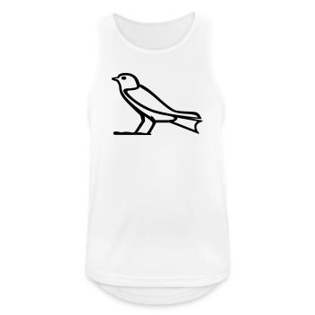 Bird hieroglyph - Men's Breathable Tank Top - white - Front - Nick (188cm)
