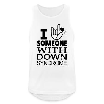 Down syndrome lovers - Men's Breathable Tank Top - white - Front - Nick (188cm)