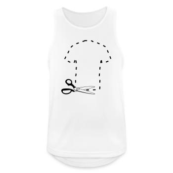 Pattern cutting t shirt - Men's Breathable Tank Top - white - Front - Nick (188cm)