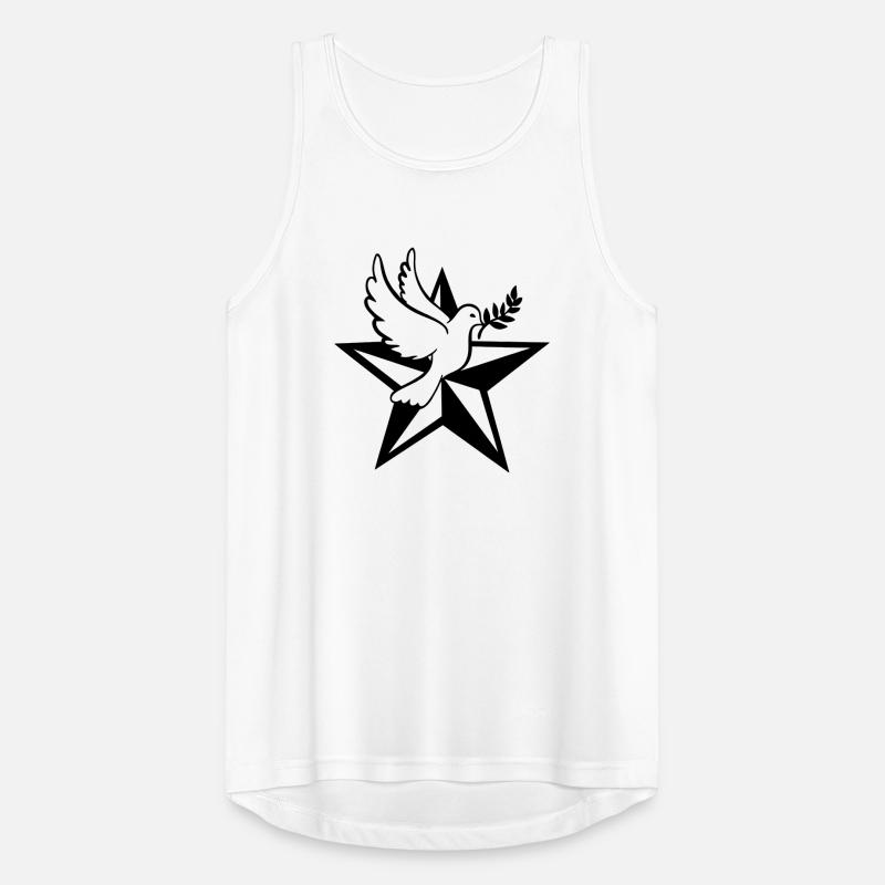 Stern mit Taube Männer Tank Top atmungsaktiv