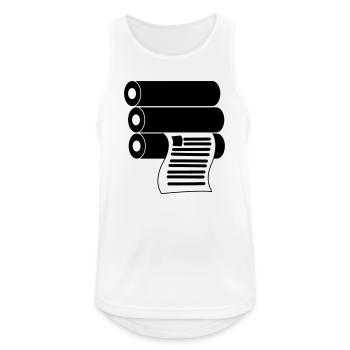 Printing logo - Men's Breathable Tank Top - white - Front - Nick (188cm)