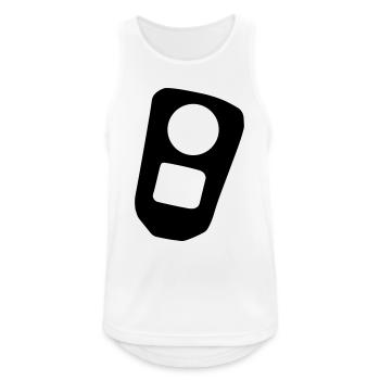 Dosenlasche Dosenöffner Lasche Dose - Männer Tank Top atmungsaktiv - Weiß - Vorne - Nick (188cm)