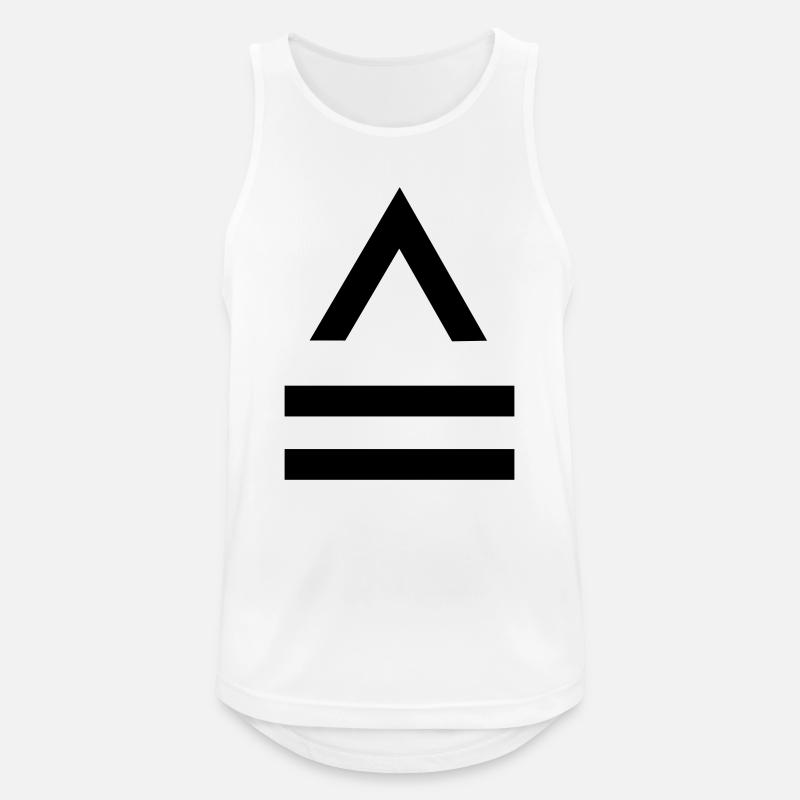 Entspricht Zeichen equivalent to - Männer Tank Top atmungsaktiv - Weiß