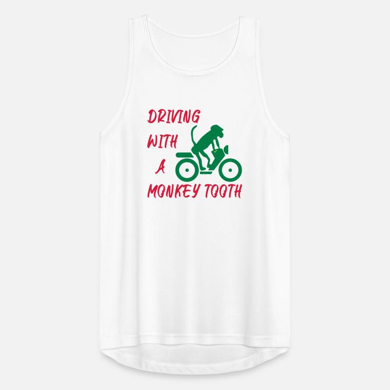 Driving with a monkey tooth - Affenzahn Männer Tank Top atmungsaktiv
