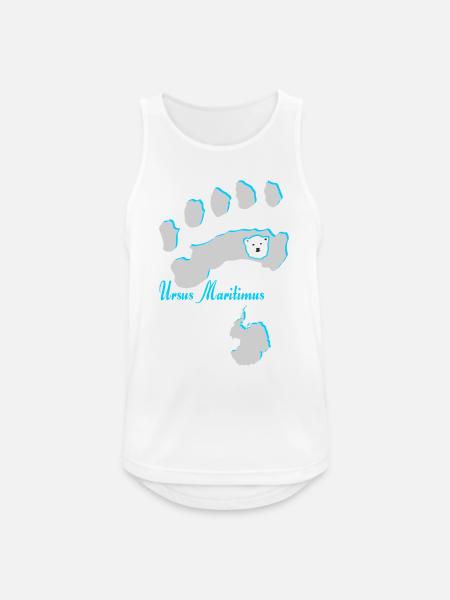Eisbär 7 - Männer Tank Top atmungsaktiv - Weiß