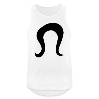 Frisur - Männer Tank Top atmungsaktiv - Weiß - Vorne - Nick (188cm)