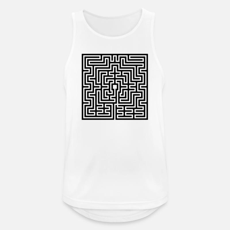 Labyrint - Herre tanktop åndbar - hvid