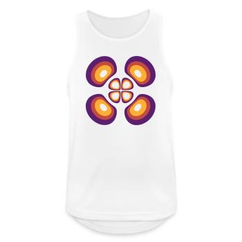 Wahrscheinlichkeitsdichte Wasserstoffatom (4,2,1) - Männer Tank Top atmungsaktiv - Weiß - Vorne - Nick (188cm)