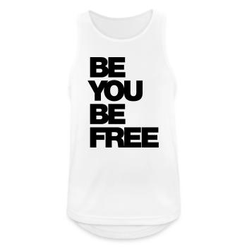Typo Be You Be Free Diversité hf 1C - Débardeur respirant Homme - blanc - Devant - Nick (188cm)