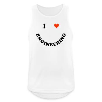 Engineer - Men's Breathable Tank Top - white - Front - Nick (188cm)