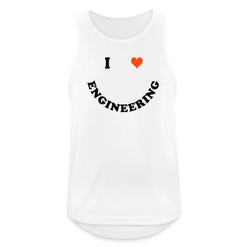 Engineer - Men's Breathable Tank Top - white - Front - Nick (188cm)