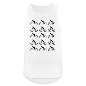 Bicyclette - Débardeur respirant Homme - blanc - Devant - Nick (188cm)