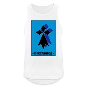 Brezhoneg - Männer Tank Top atmungsaktiv - Weiß - Vorne - Nick (188cm)
