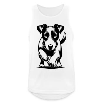 Jack Russell Terrier - Men's Breathable Tank Top - white - Front - Nick (188cm)