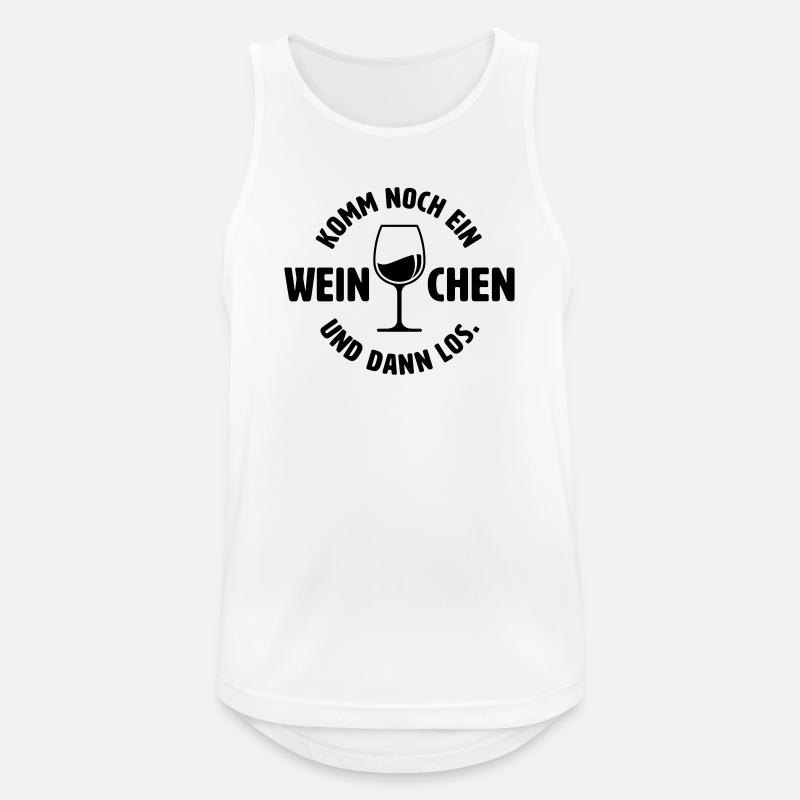 Noch ein Weinchen - Männer Tank Top atmungsaktiv - Weiß