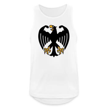Deutscher Fitness Bundesadler mit Muskeln - Männer Tank Top atmungsaktiv - Weiß - Vorne - Nick (188cm)