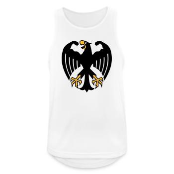 German Fitness Federal Eagle with Muscles - Men's Breathable Tank Top - white - Front - Nick (188cm)