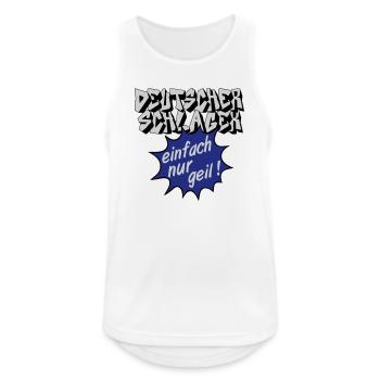 Schlager Party , Schlager Musik , einfach nur geil - Männer Tank Top atmungsaktiv - Weiß - Vorne - Nick (188cm)
