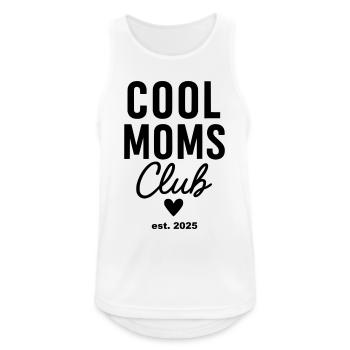 Cool Mums Club est. 2025 - Débardeur respirant Homme - blanc - Devant - Nick (188cm)