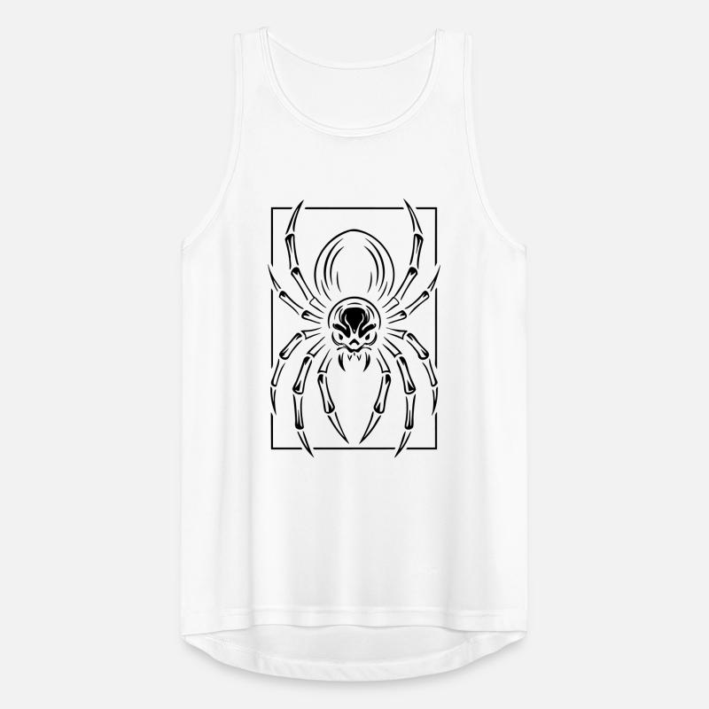 Stilisierte Spinne Männer Tank Top atmungsaktiv