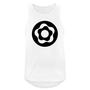 DONUT - Männer Tank Top atmungsaktiv - Weiß - Vorne - Nick (188cm)