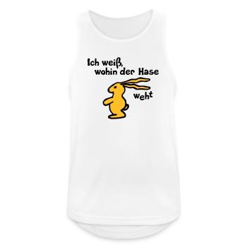 Wherever the hare blows - Men's Breathable Tank Top - white - Front - Nick (188cm)