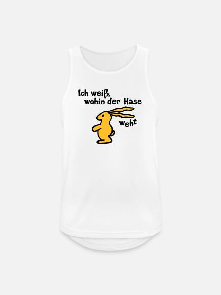 Wherever the hare blows - Men's Breathable Tank Top - white