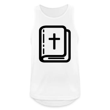bible - Débardeur respirant Homme - blanc - Devant - Nick (188cm)