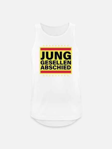 Junggesellenabschied Jga Spruch - Männer Tank Top atmungsaktiv - Weiß