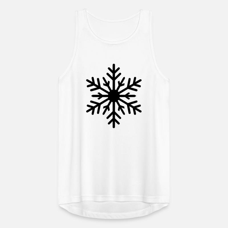 Flocon de neige, cristal de glace, couleur variable Débardeur respirant Homme