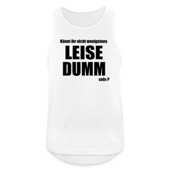Quietly stupid - Men's Breathable Tank Top - white - Front - Nick (188cm)