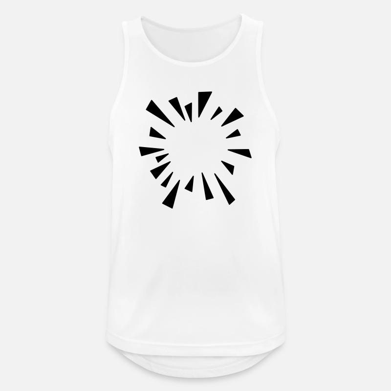 Comic Effect Burst Balloon - Men's Breathable Tank Top - white