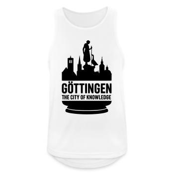 Göttingen Stadt des Wissens - Männer Tank Top atmungsaktiv - Weiß - Vorne - Nick (188cm)