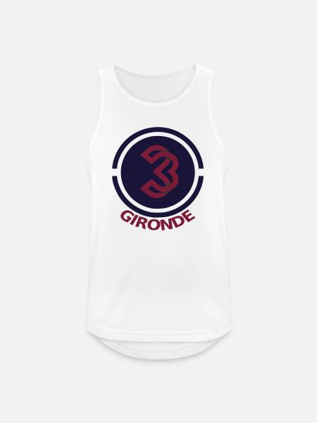 Circular emblem Gironde 33 - Men's Breathable Tank Top - white