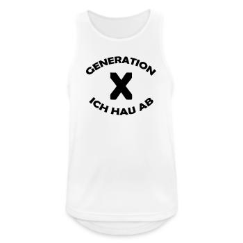GENERATION X - Männer Tank Top atmungsaktiv - Weiß - Vorne - Nick (188cm)