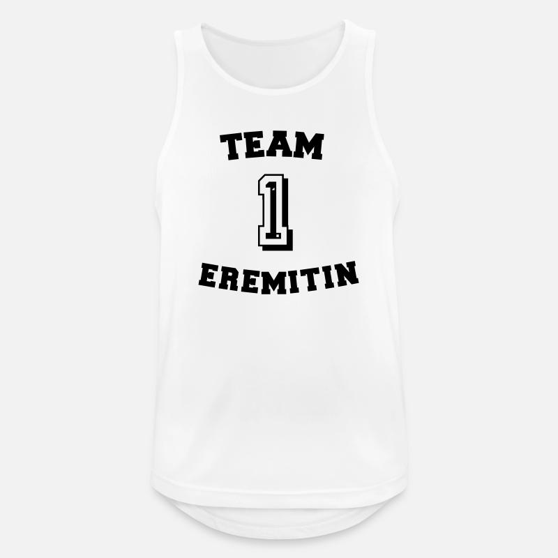 Team Eremitin - Männer Tank Top atmungsaktiv - Weiß