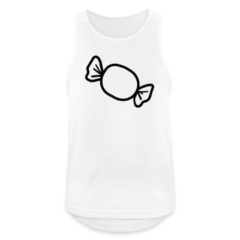 candy - Men's Breathable Tank Top - white - Front - Nick (188cm)