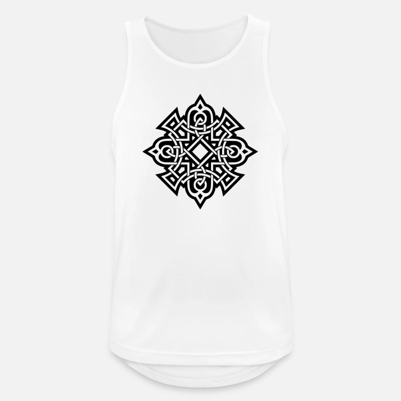 Celtic Pattern - Men's Breathable Tank Top - white