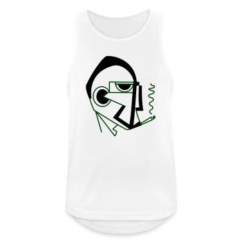 The leader by Cean - Men's Breathable Tank Top - white - Front - Nick (188cm)