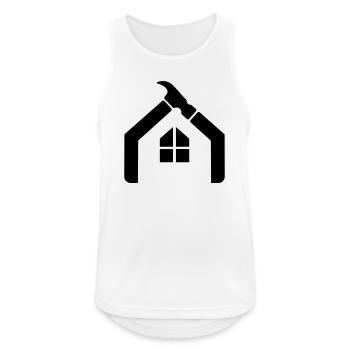 Artisan Janitor Logo – Hammer - Men's Breathable Tank Top - white - Front - Nick (188cm)