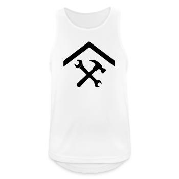 Janitor Craftsman – Hammer Wrench - Men's Breathable Tank Top - white - Front - Nick (188cm)
