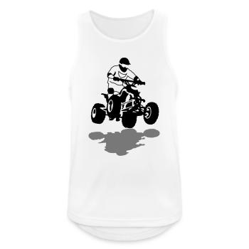 quad - Débardeur respirant Homme - blanc - Devant - Nick (188cm)
