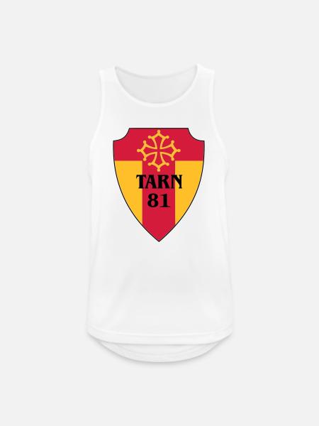 Tarn-Wappen 81 - Männer Tank Top atmungsaktiv - Weiß